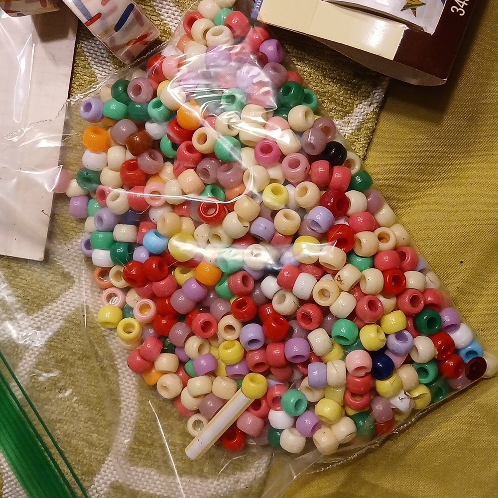 Colorful Bead and Sticker Set for Crafting - Picture 2 of 7